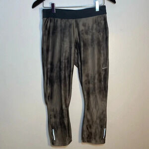 NIKE PRO Gray Tie Dye Crop Leggings- size M